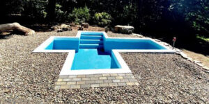 Cross-Shaped Baptismal Pool on the Mountain