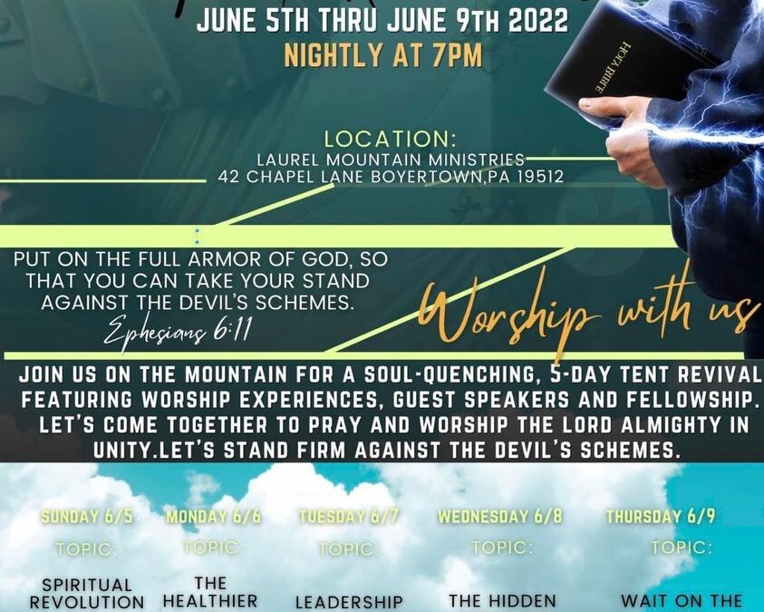 Miracle Tent Meeting on the Mountain Water Baptisms and Christine Winslow and A’Hava Worship
