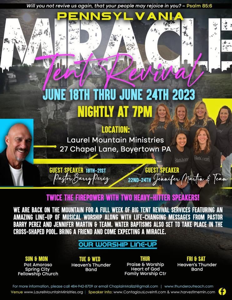 Miracle Tent Revival on the Mountain Thunder Outreach