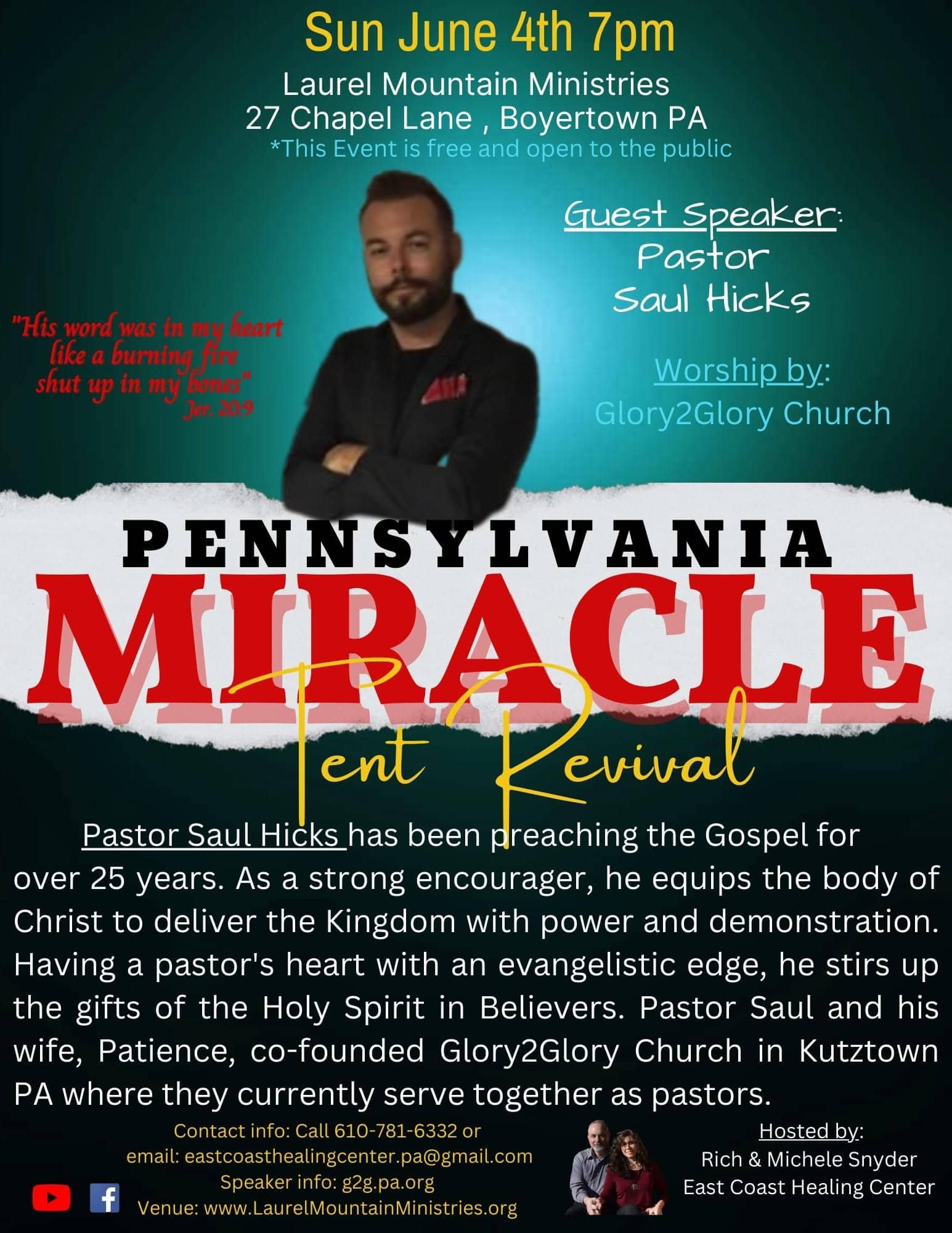 Miracle Tent Revival June 4